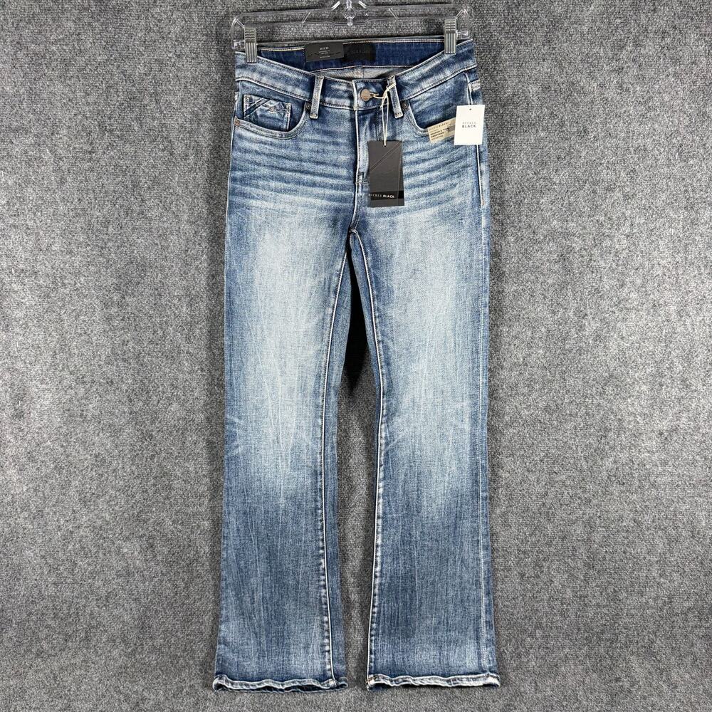 Buckle Black Fit 53 Bootcut Jeans Womens 25x32 Medium Wash Stretch NWT